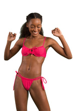 Carregar imagem no visualizador da galeria, Image 04: Rio De Sol Soutien Top Dots-Virtual-Pink Balconet-Tie
