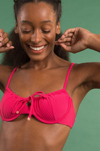 Image 08: Rio De Sol Soutien Top Dots-Virtual-Pink Balconet-Tie