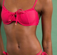 Carregar imagem no visualizador da galeria, Image 09: Rio De Sol Soutien Top Dots-Virtual-Pink Balconet-Tie
