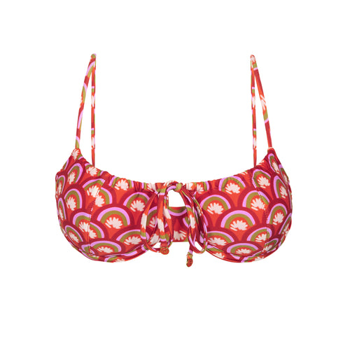 Product Front: Rio De Sol Soutien Top Floral-Scales Balconet-Tie