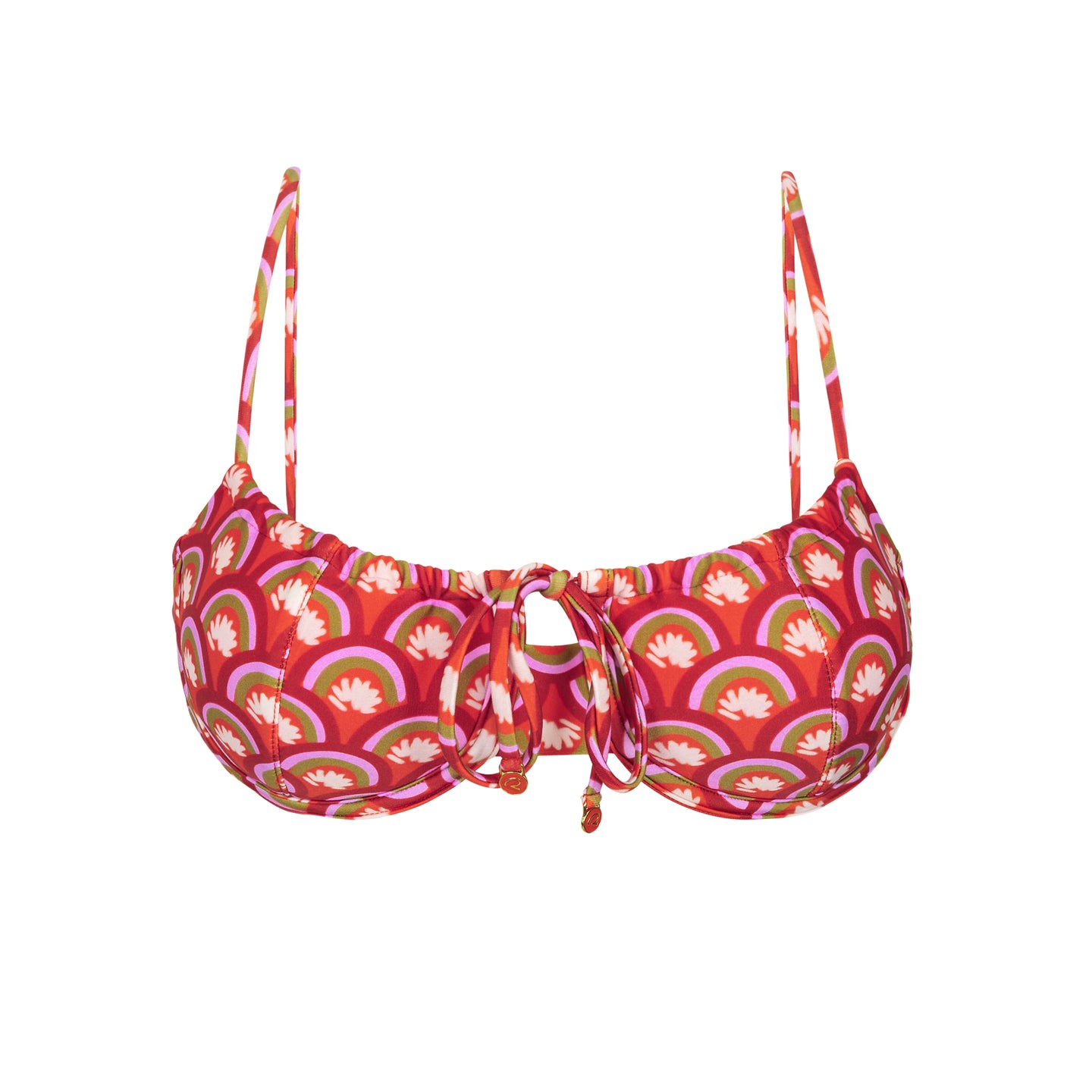 Product Front: Rio De Sol Soutien Top Floral-Scales Balconet-Tie