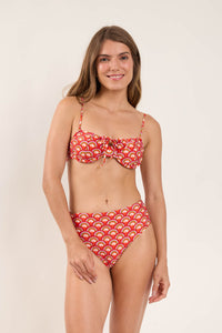 Image 11: Rio De Sol Soutien Top Floral-Scales Balconet-Tie