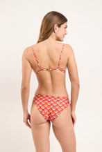 Carregar imagem no visualizador da galeria, Model Back: Rio De Sol Soutien Top Floral-Scales Tri-Fixo
