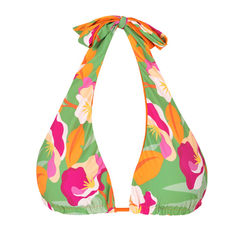 Product Front: Rio De Sol Soutien Top Green-Bloom Halter-Double