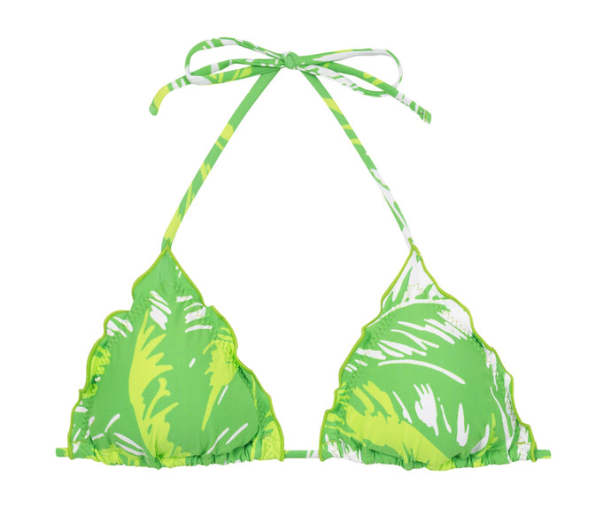 Product Front: Rio De Sol Soutien Top Green-Palms Frufru