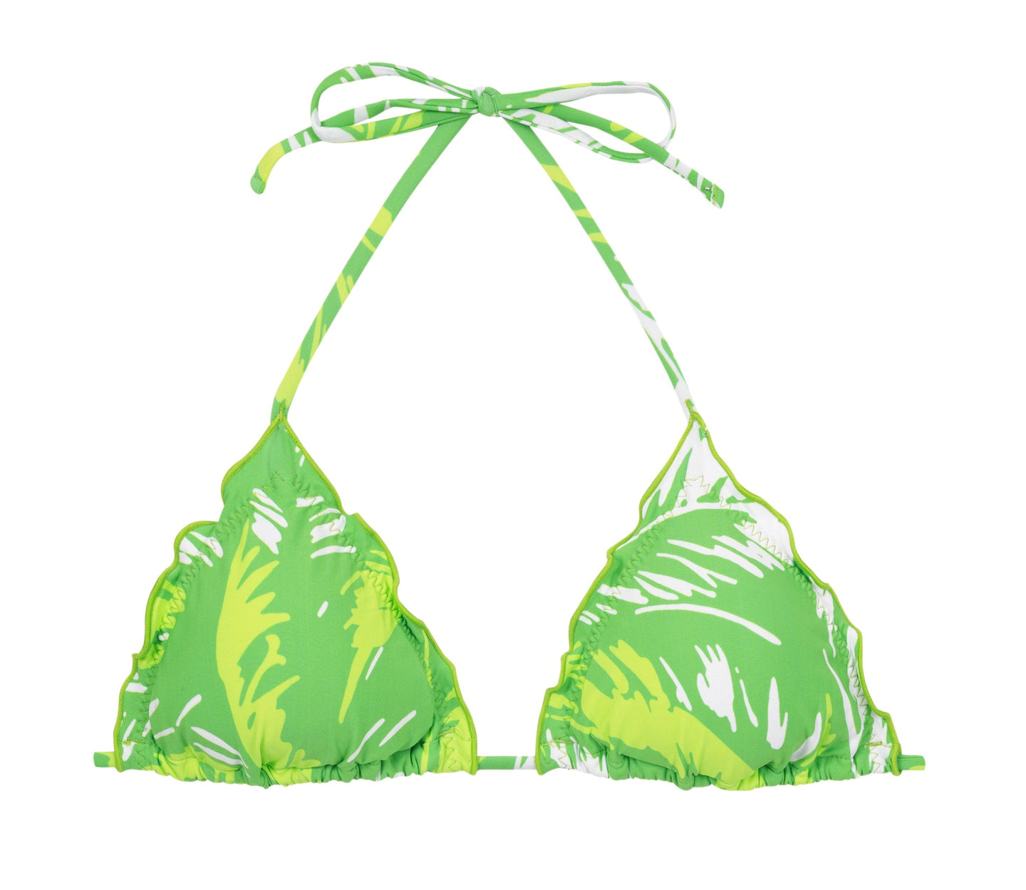 Product Front: Rio De Sol Soutien Top Green-Palms Frufru