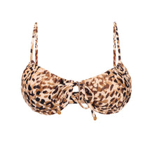 Carregar imagem no visualizador da galeria, Product Front: Rio De Sol Soutien Top Leopard Balconet-Tie
