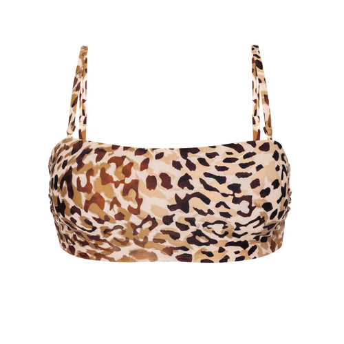 Product Front: Rio De Sol Soutien Top Leopard Bandeau-Reto