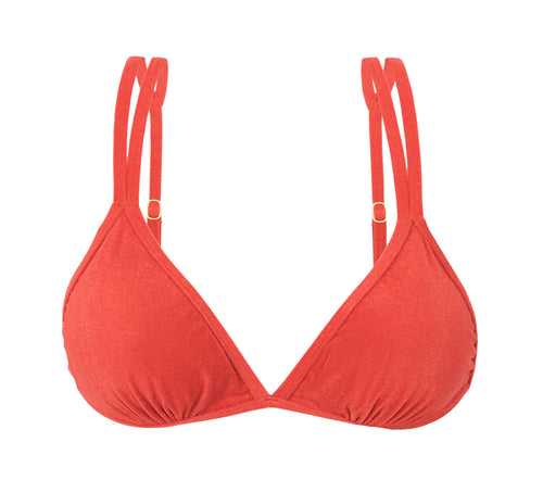 Product Front: Rio De Sol Soutien Top Malibu-Chili Tri-Duo