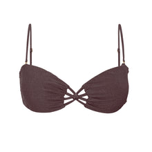 Carregar imagem no visualizador da galeria, Product Front: Rio De Sol Soutien Top Malibu-Ebano Bandeau-Iris
