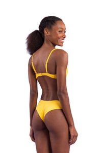 Model Back: Rio De Sol Soutien Top Malibu-Yellow Balconet