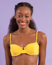 Carregar imagem no visualizador da galeria, Image 09: Rio De Sol Soutien Top Malibu-Yellow Balconet
