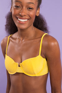 Image 11: Rio De Sol Soutien Top Malibu-Yellow Balconet