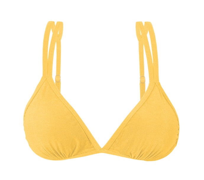 Product Front: Rio De Sol Soutien Top Malibu-Yellow Tri-Duo