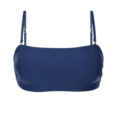 Product Front: Rio De Sol Soutien Top Navy Bandeau-Reto