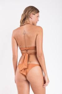 Model Back: Rio De Sol Soutien Top Nocciola Dune