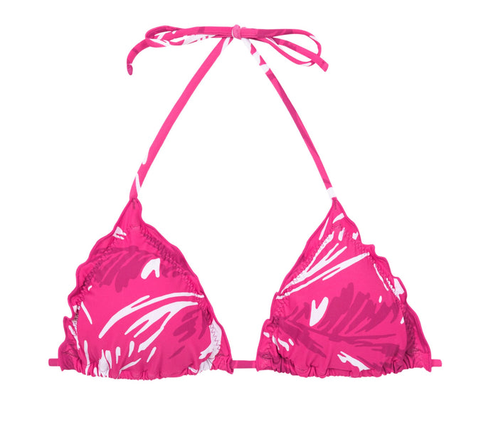 Product Front: Rio De Sol Soutien Top Pink-Palms Frufru