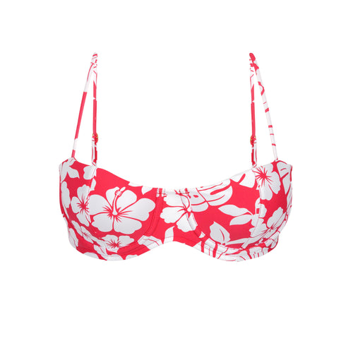 Product Front: Rio De Sol Soutien Top Pua-Hibiscus Coral