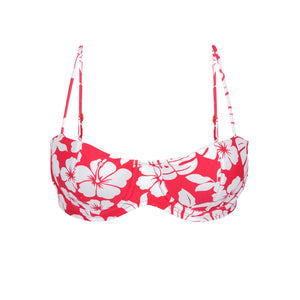 Product Front: Rio De Sol Soutien Top Pua-Hibiscus Coral