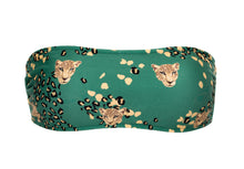 Carregar imagem no visualizador da galeria, Product Front: Rio De Sol Soutien Top Roar-Green Bandeau-Reto
