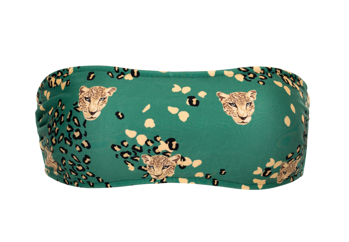 Product Front: Rio De Sol Soutien Top Roar-Green Bandeau-Reto
