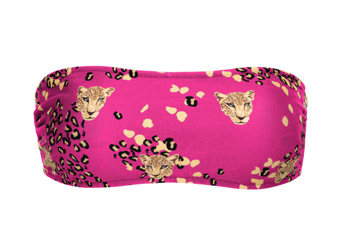 Product Front: Rio De Sol Soutien Top Roar-Pink Bandeau-Reto