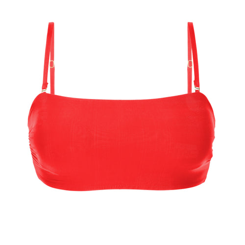 Product Front: Rio De Sol Soutien Top Rouge Bandeau-Reto