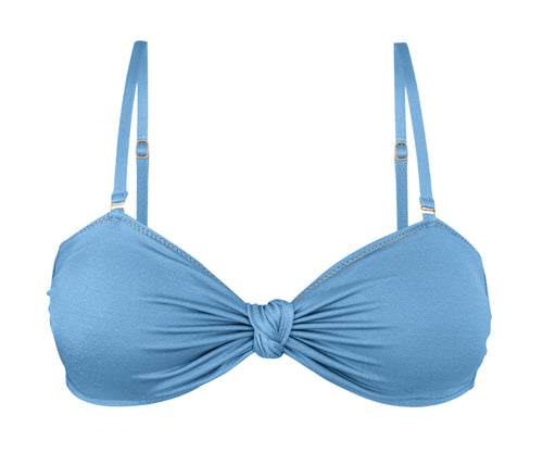 Product Front: Rio De Sol Soutien Top Shimmer-Baltic-Sea Bandeau-Joy