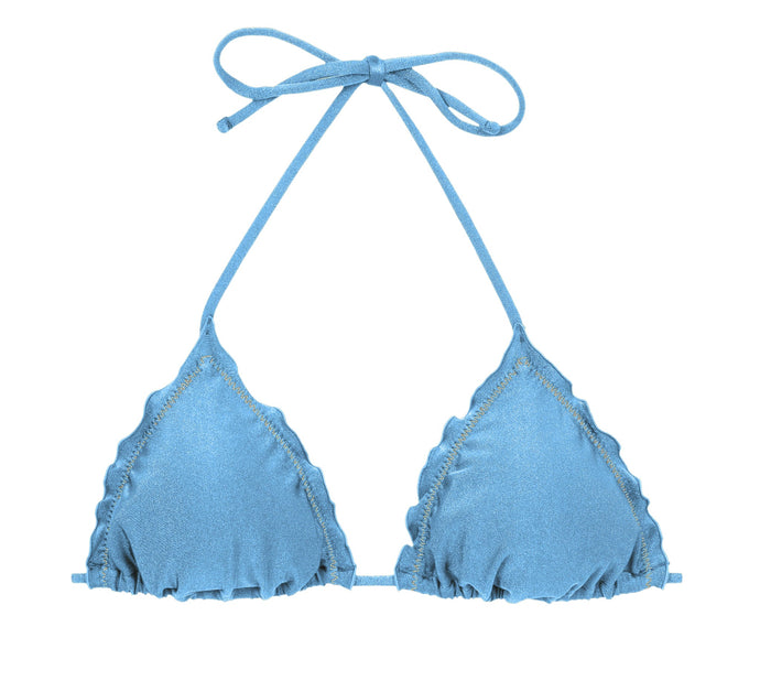 Product Front: Rio De Sol Soutien Top Shimmer-Baltic-Sea Frufru