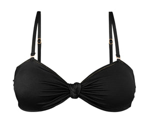 Product Front: Rio De Sol Soutien Top Shimmer-Black Bandeau-Joy