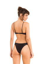 Carregar imagem no visualizador da galeria, Model Back: Rio De Sol Soutien Top Shimmer-Black Bandeau-Joy
