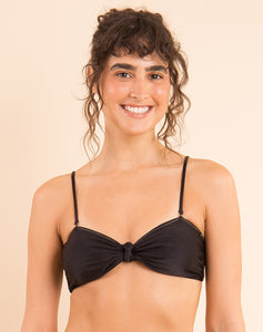 Image 11: Rio De Sol Soutien Top Shimmer-Black Bandeau-Joy