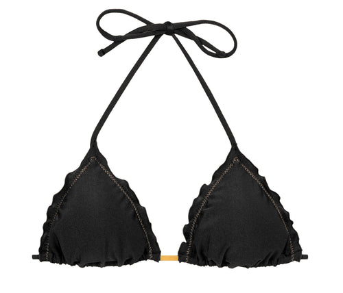 Product Front: Rio De Sol Soutien Top Shimmer-Black Frufru