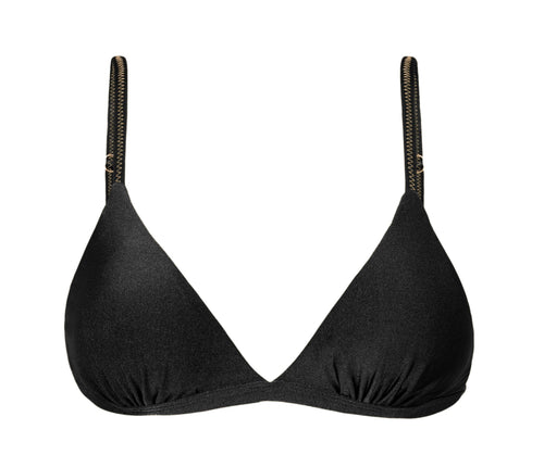 Product Front: Rio De Sol Soutien Top Shimmer-Black Tri-Fixo