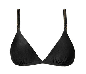 Product Front: Rio De Sol Soutien Top Shimmer-Black Tri-Fixo