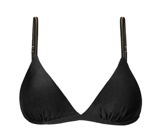 Product Front: Rio De Sol Soutien Top Shimmer-Black Tri-Fixo