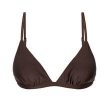 Carregar imagem no visualizador da galeria, Product Front: Rio De Sol Soutien Top Shimmer-Coffee Tri-Fixo
