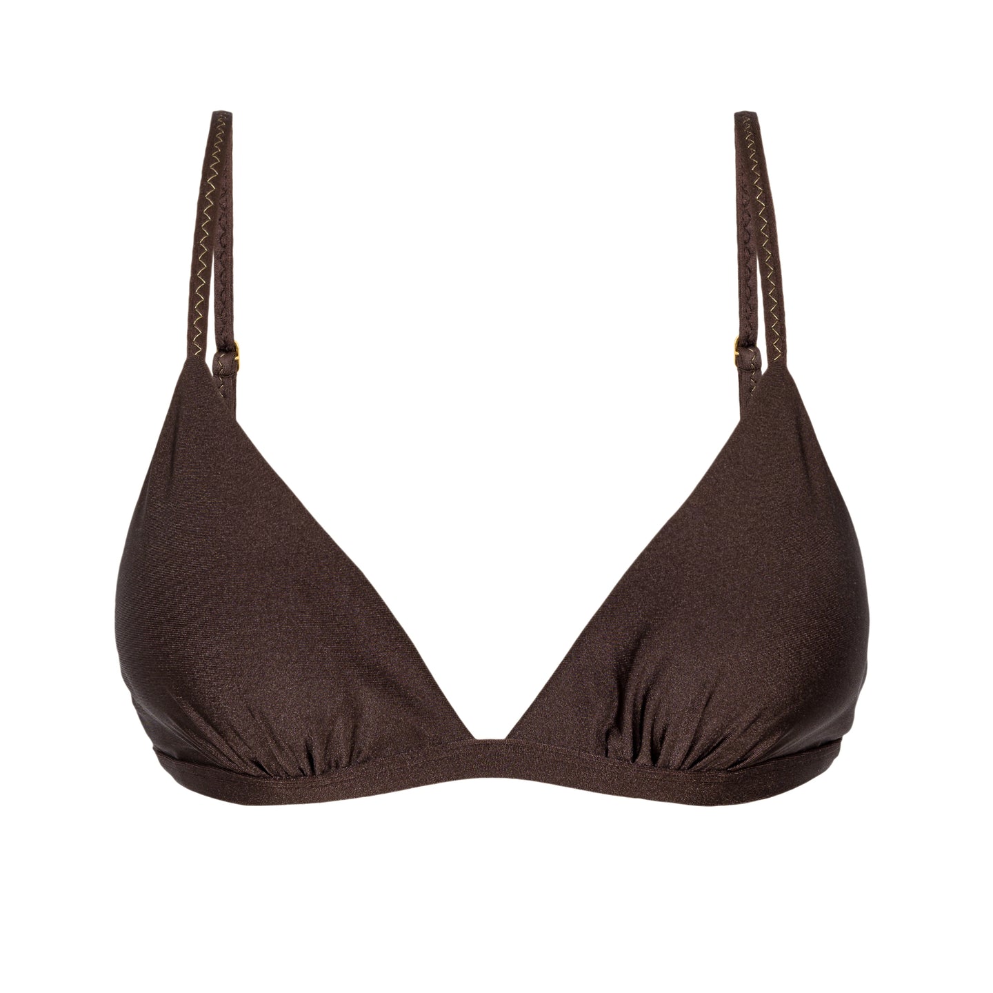 Product Front: Rio De Sol Soutien Top Shimmer-Coffee Tri-Fixo