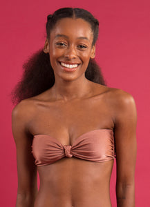 Image 08: Rio De Sol Soutien Top Shimmer-Copper Bandeau-Joy