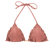 Carregar imagem no visualizador da galeria, Product Front: Rio De Sol Soutien Top Shimmer-Copper Frufru
