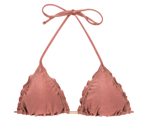Product Front: Rio De Sol Soutien Top Shimmer-Copper Frufru