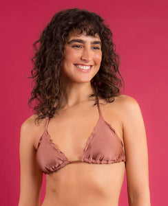 Image 09: Rio De Sol Soutien Top Shimmer-Copper Frufru