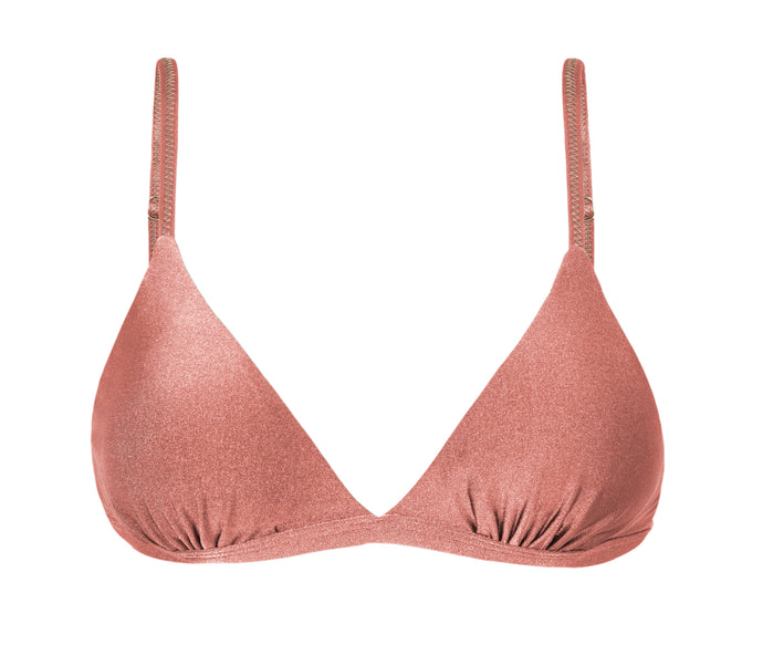 Product Front: Rio De Sol Soutien Top Shimmer-Copper Tri-Fixo