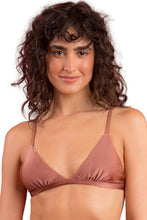 Carregar imagem no visualizador da galeria, Gallery: Rio De Sol Soutien Top Shimmer-Copper Tri-Fixo
