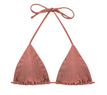 Carregar imagem no visualizador da galeria, Product Front: Rio De Sol Soutien Top Shimmer-Copper Tri-Inv
