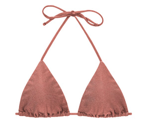 Product Front: Rio De Sol Soutien Top Shimmer-Copper Tri-Inv