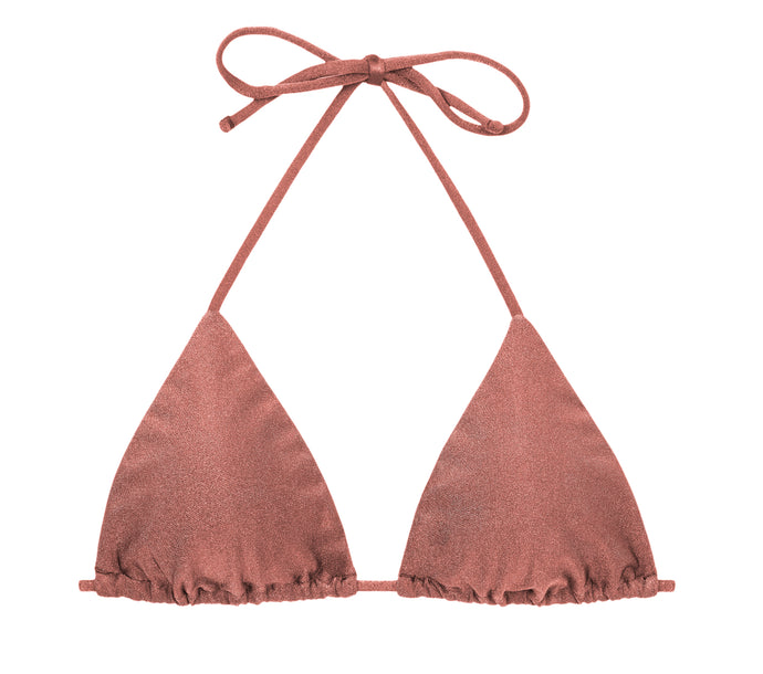 Product Front: Rio De Sol Soutien Top Shimmer-Copper Tri-Inv