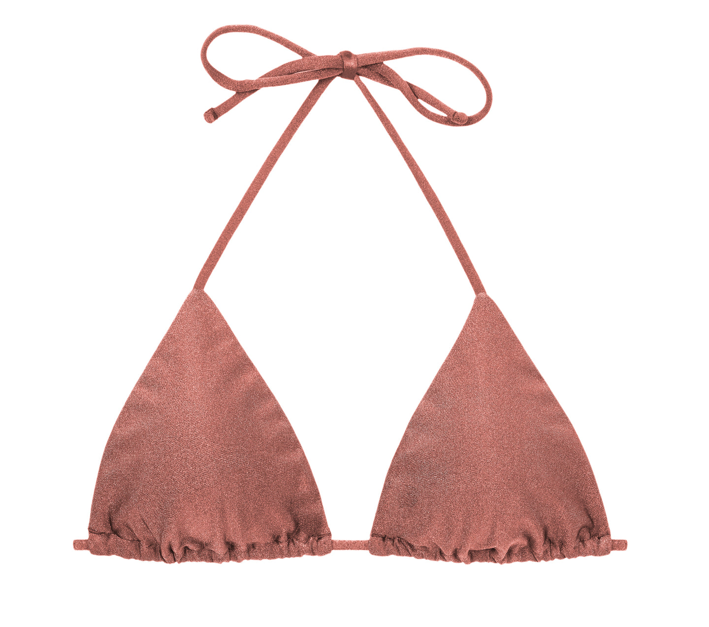 Product Front: Rio De Sol Soutien Top Shimmer-Copper Tri-Inv