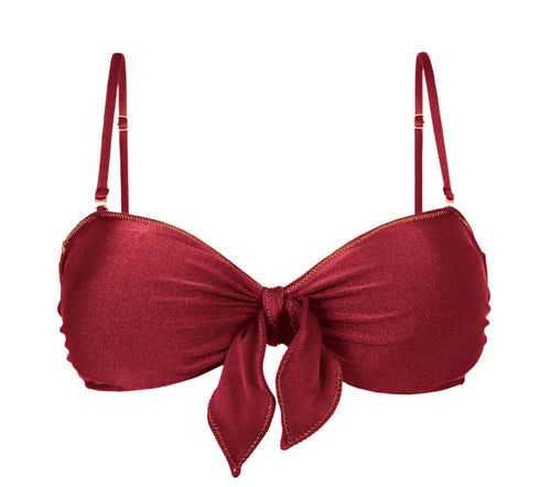 Product Front: Rio De Sol Soutien Top Shimmer-Divino Bandeau-Knot
