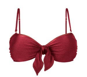 Product Front: Rio De Sol Soutien Top Shimmer-Divino Bandeau-Knot